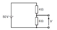 2: Definoni vlerën e tensionin V për rastin në fig 5.4. Fig. 5.4. Figurën 5.4 mund të rirregullojmë si në fig. 5.5. Fig. 5.5. Qarku i ri rregulluar.