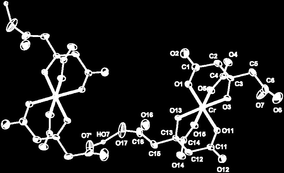 55(9) O(15)-Cr-O(1) 91.35(9) O(13)-Cr-O(5) 97.27(9) O(3)-Cr-O(11) 89.88(9) O(3)-Cr-O(15) 97.51(9) O(13)-Cr-O(11) 87.86(9) O(13)-Cr-O(15) 82.65(9) O(5)-Cr-O(11) 90.13(9) O(5)-Cr-O(15) 179.
