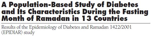 EPIDIAR study group Results of the