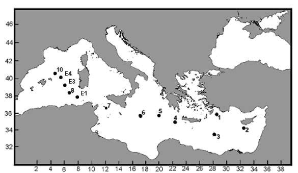 Introduction The general depletion of nutrients in the Mediterranean Sea compared with the nutrient content of the adjacent Atlantic waters, as well as their west to east decrease in concentrations