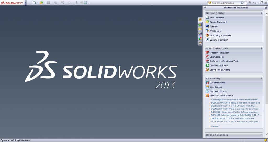 3.4 Εξοικείωση με το περιβάλλον SolidWorks - Σχεδίαση αντικειμένου Για την εξοικείωση με το περιβάλλον του προγράμματος SolidWorks ακολουθεί η σχεδίαση ενός αντικειμένου και τα βήματα που