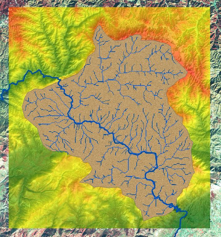 ΚΕΦΑΛΑΙΟ 4: ΥΠΟΛΟΓΙΣΤΙΚΑ ΕΡΓΑΛΕΙΑ Το GIS Interface του AGNPS, μέσω ενός ενσωματωμένου εργαλείου, προσδιορίζει την θέση της εξόδου της λεκάνης.
