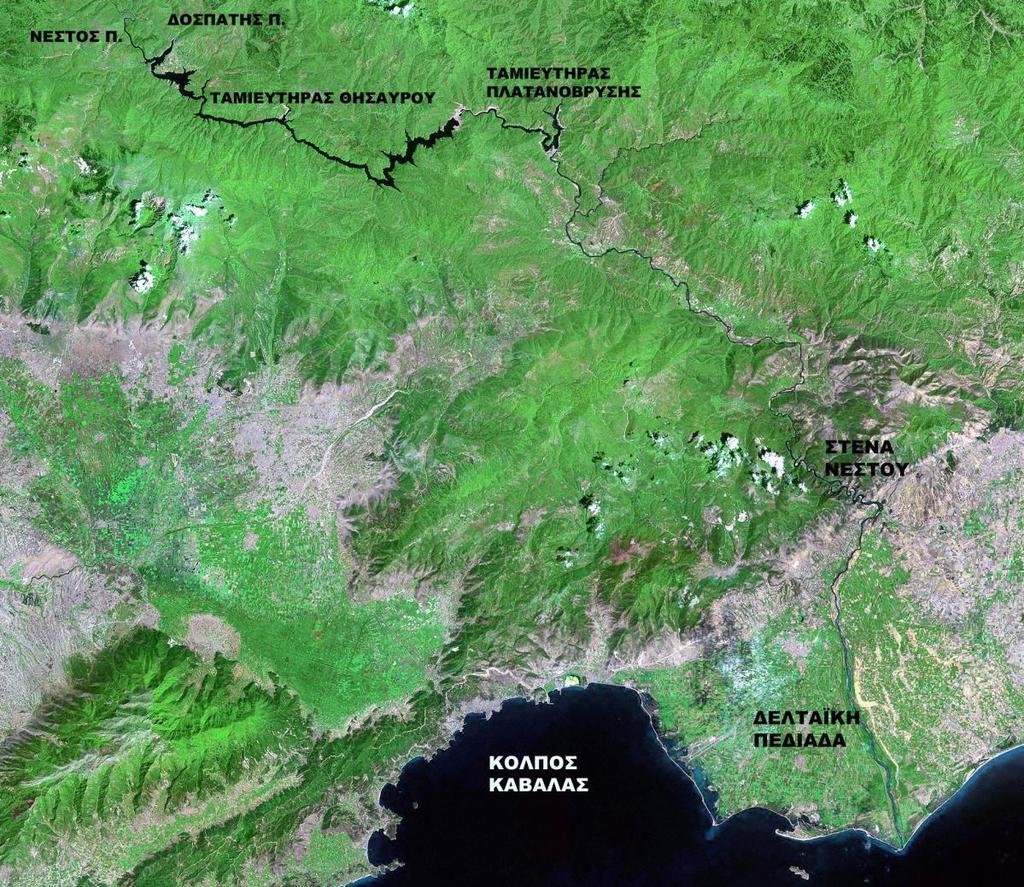 ΚΕΦΑΛΑΙΟ 2: ΧΑΡΑΚΤΗΡΙΣΤΙΚΑ ΤΗΣ ΛΕΚΑΝΗΣ ΑΠΟΡΡΟΗΣ ΤΟΥ ΠΟΤΑΜΟΥ ΝΕΣΤΟΥ Σχήμα 2.14: Ταμιευτήρες Πλατανόβρυσης και Θησαυρού.