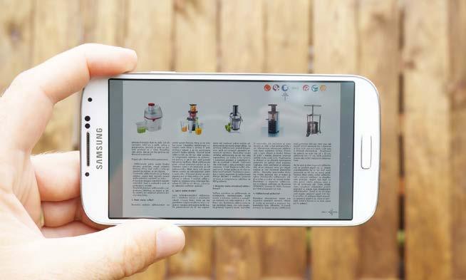 sk, e-mailu posielaného odberateľom alebo prostredníctvom našej Android aplikácie "Riview" a ťuknite do obrazovky, aby sa