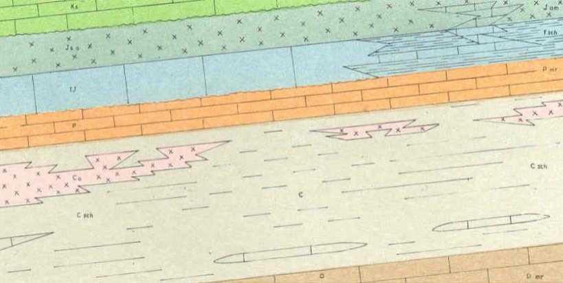 Ε, Χάρτης κλίµακας 1:200.000, Νήσος Εύβοια ). Εικόνα 6.6 : Γενικός Στρωµατογραφικός Συσχετισµός Κεντρικής Ευβοίας.