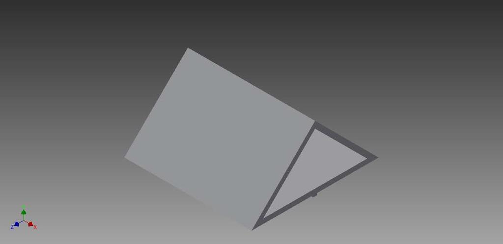 Σχήμα 5. 4 3D σχεδιασμένη σκεπή Το Σχήμα 5.4 είναι η πιο απλή μορφή σκεπής για τους παραπάνω κορμούς.
