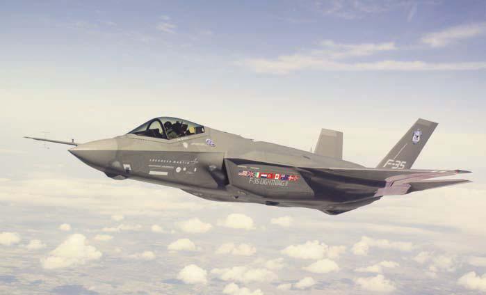 Το Α/Φ stealth F-35A Lightning II της Lockheed Martin (έκδοση CTOL Conventional Take-Off and Landing), κατά τις δοκιμές του προγράμματος Ανάπτυξης και Επίδειξης Συστήματος (System Development and