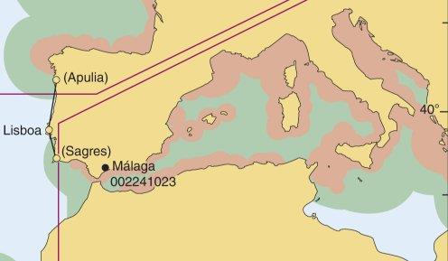 2.7.5 Θαλάσσια περιοχή A1 Περιλαμβάνει την περιοχή καλύψεως των παρακτίων σταθμών πολύ υψηλής συχνότητας (Very Ηigh Frequency VHF), δηλαδή από τις ακτές προς τη θάλασσα μέχρι 30 έως 50 ν.μ. (βλέπε εικόνα 2.