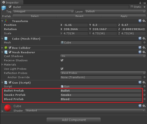 Ένα GameObject έχει ένα όνομα, μια ετικέτα (Τag), ένα Layer και το Transform (ίσως η πιο σημαντική ιδιότητα του συνόλου).