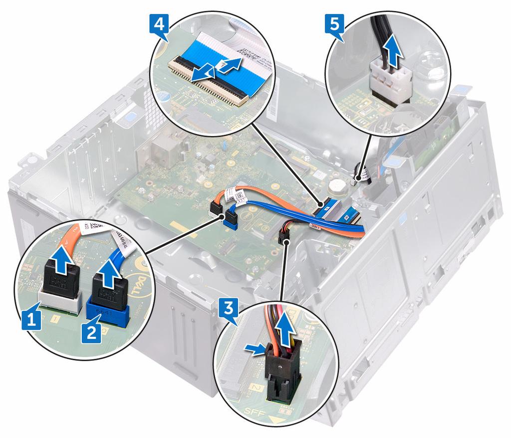 6 Remove the heat sink. Procedure ΣΗΜΕΙΩΣΗ: Note the routing of all cables as you remove them so that you can reroute them correctly after you replace the system board.