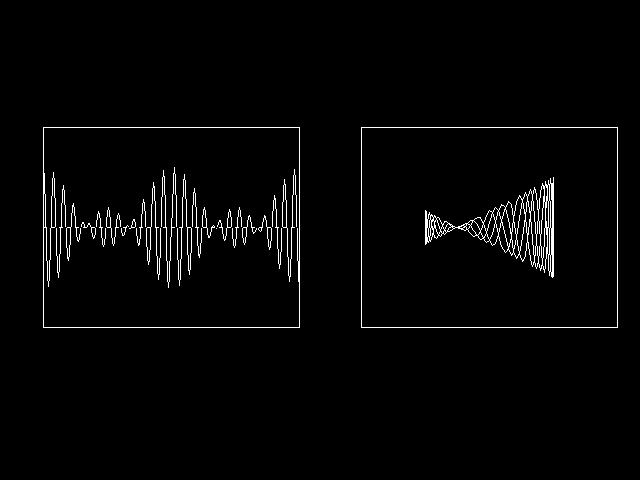 Se aplică apoi pe intrarea X a osciloscopului senalul odulator (t), se trece osciloscopul în odul de lucru X-Y, obţinându-se o figură Lissajous ca în fig. 4, de fora unui trapez.