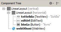 appcompatactivity; import android.view.view; import android.webkit.webview; import android.webkit.webviewclient; import android.widget.