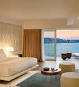 Κάθε σημείο του Resort προσφέρει πανοραμική θέα του πευκόφυτου κόλπου και της μαρίνας του Πόρτο Χελίου. Το ξενοδοχείο αποτελείται από 66 δωμάτια και σουίτες από 50τ.μ έως 95 τ.