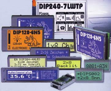 Afiºaje LCD Electronic Assembly - afiºaje LCD alfanumerice ºi grafice, cu montare pe cablaj sau