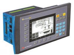 7" monocrom, cu rezoluþie de 320x240 (FSTN), cu touchscreen, ce suportã pânã la 255 ecrane - 27 taste programabile