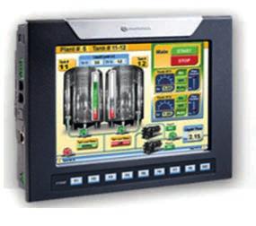 Automate programabile - Tensiune de alimentare: 12/24 V DC - HMI: tip TFT, FSTN, STN, color/monocrom, touch-screen sau nu, diagonalã 2,4 10,4, rezoluþie 128x64