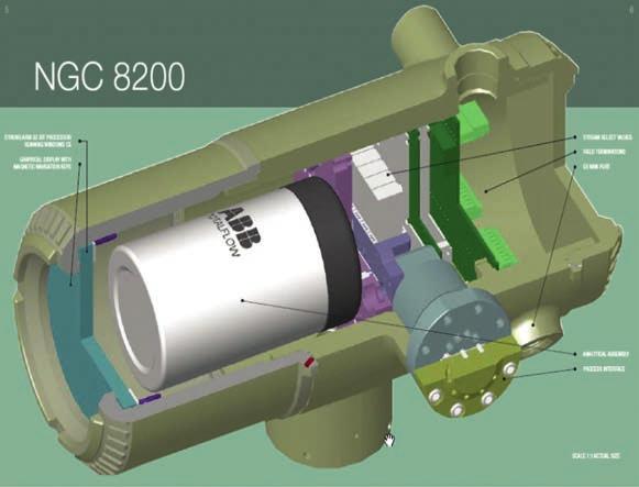 Gazcromatograful on-line NGC 8200 este realizat într-o construcþie compactã, în interiorul carcasei existând o serie de module cu funcþii dedicate: - modul pentru condiþionarea probei de gaz analizat