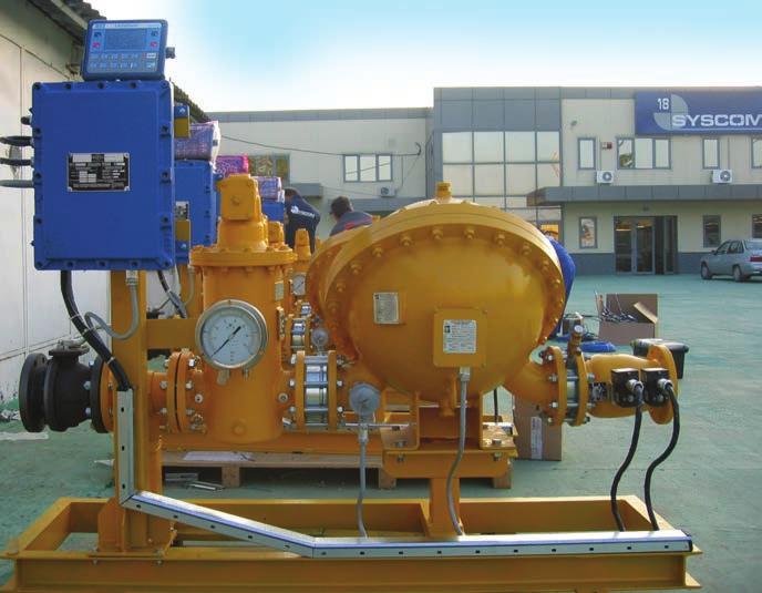 Syscom 18 poate oferi skiduri fiscale de mãsurare pentru produse petroliere lichide, fabricate în conformitate cu cerinþele OIML R117 ºi certificate conform MID.