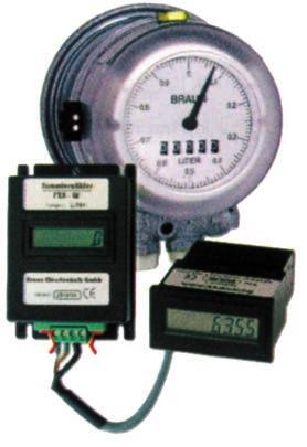 999 l) ºi indicator cu cadran pentru subdiviziuni 0-1 l - HZ 3 RR Contor de combustibil petrolier cu înregistrator mecanic cu 5 cifre ºi generator de impulsuri cu contact de releu reed: un