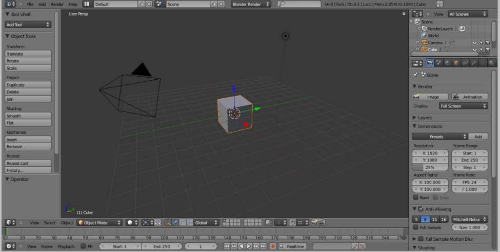 2.3 Blender 3d Engine Το Blender 3d είναι ένα Open Source πρόγραμμα σχεδίασης 3d μοντέλων. Χρησιμοποιείται συνήθως για modeling, rigging, animation.