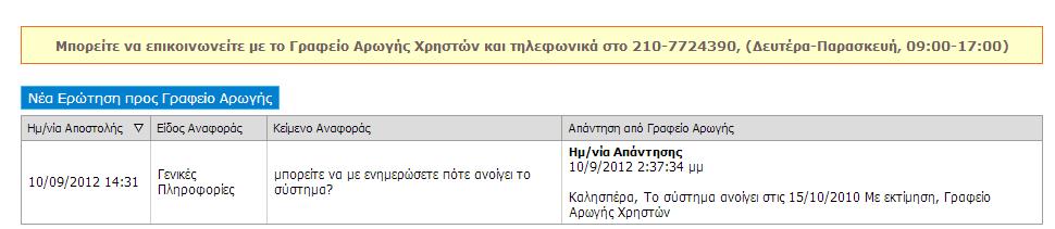 Αρωγισ, ενθμερϊνεςτε με e-mail, ενϊ θ απάντθςθ