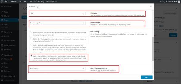 Sortable- yes,display sort options Post number- 6 Columns- 3 columns Pagination- display