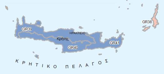 απορροής, Νέστου (GR07), Ρέματος Ξάνθης Ξηρορέματος (GR08), Ρεμάτων Κομοτηνής Λουτρού Έβρου (GR09), Έβρου (GR10) και Θάσου Σαμοθράκης (GR42). Οι λεκάνες απορροής παρουσιάζονται στον ακόλουθο Πίνακα 2.
