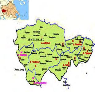H TAYTOTHTA 4.2. Ο ΔΗΜΟΣ ΠΥΛΗΣ Ο Δήμος Πύλης, ανήκει στην Περιφερειακή Ενότητα Τρικάλων και διοικητικά υπάγεται στην Περιφέρεια Θεσσαλίας. Εκτείνεται σε μια συνεχόμενη έκταση 748.