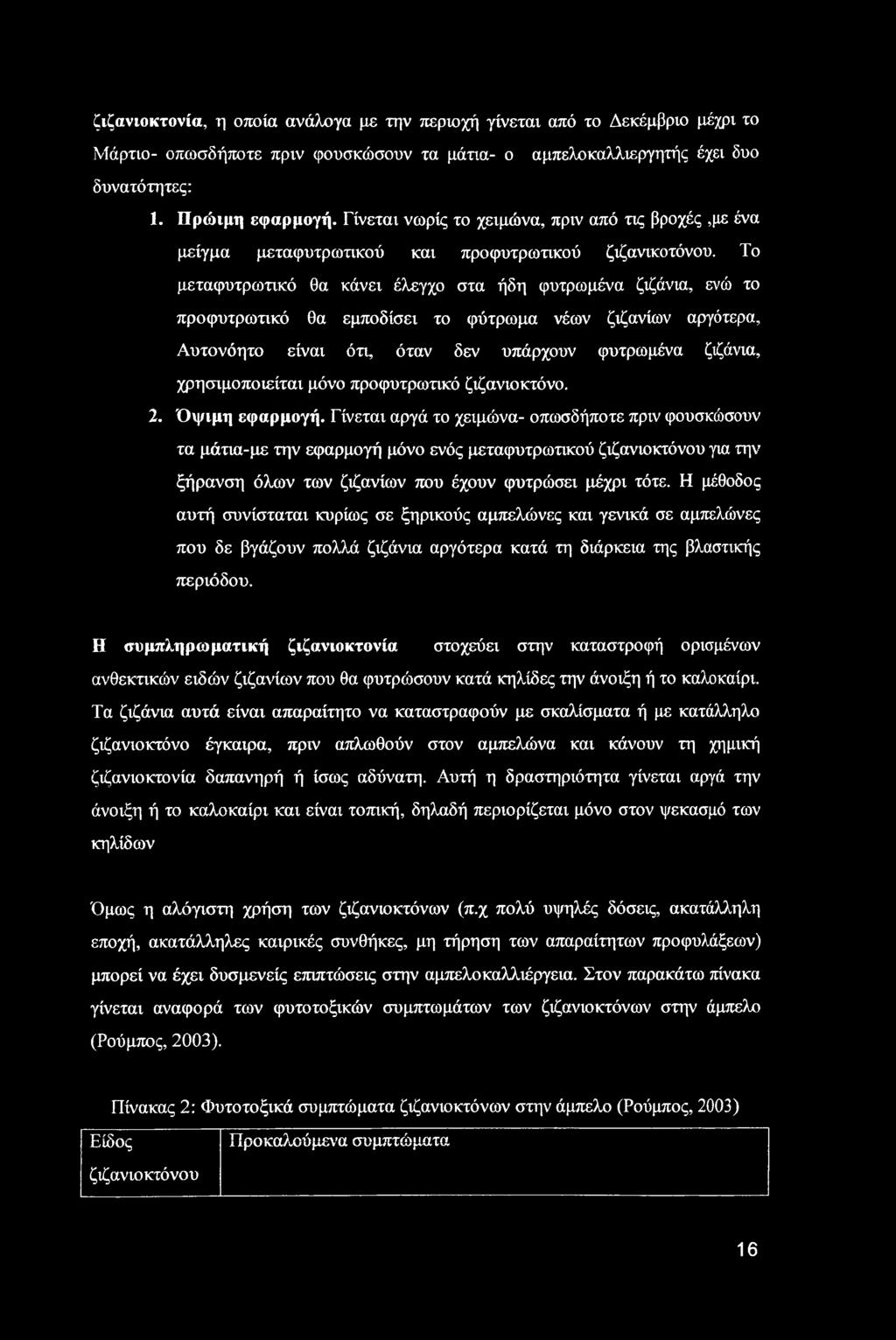 Το μεταφυτρωτικό θα κάνει έλεγχο στα ήδη φυτρωμένα ζιζάνια, ενώ το προφυτρωτικό θα εμποδίσει το φύτρωμα νέων ζιζανίων αργότερα.