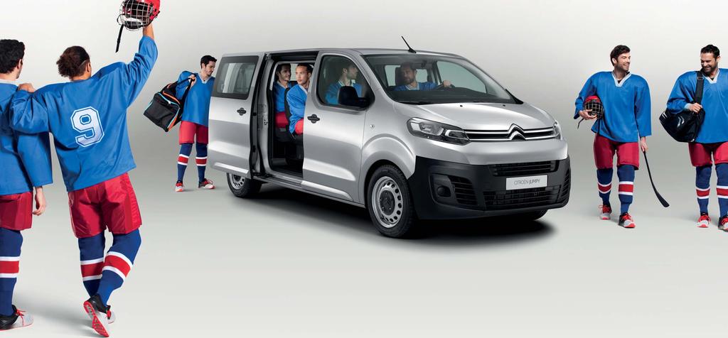 NΕΟ CITROËN JUMPY COMBI ΧΩΡΟΣ ΓΙΑ 9 ΑΤΟΜΑ 9 Το ΝΕΟ CITROËN JUMPY COMBI αποτελεί ιδανική επιλογή για τους επαγγελματίες στον κλάδο της