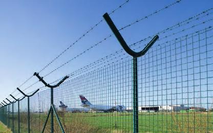 Plasa sudata Sistemul Fortinet este un sistem total, compus din role de gard acoperite cu material plastic şi stalpi Bekaclip, ideal pentru cladiri industriale, aeroporturi si zone militare.