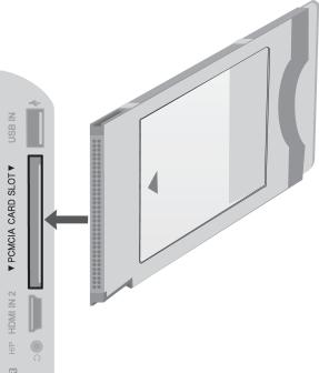Pentru informaţii suplimentare, consultaţi p.4. OBSERVAŢIE Verificaţi dacă modulul CI este introdus în fanta pentru card PCMCIA în direcţia corespunzătoare.