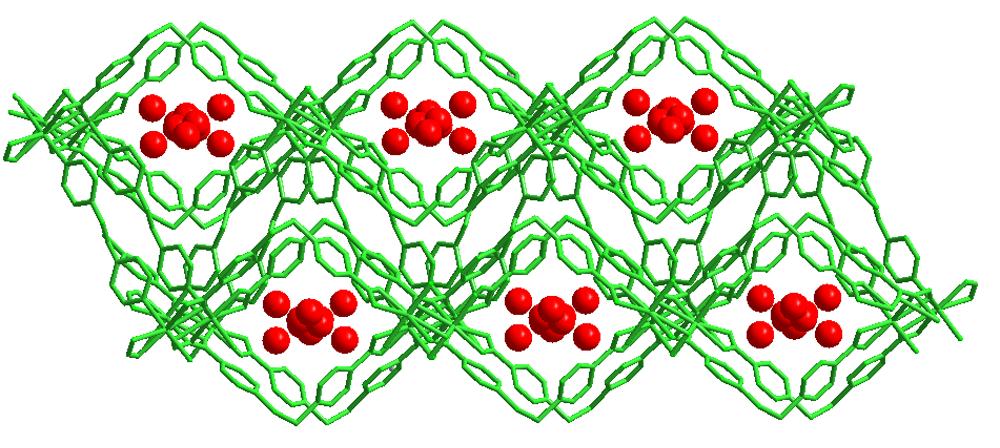 between bpe ligands and bimetallic Cd(II) units.