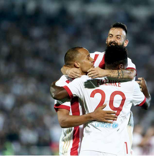 Το αποτέλεσμα του πρώτου μέρους (1-1) ήταν δίκαιο, αφού και οι δύο ομάδες είχαν τα καλά διαστήματά τους, στον αγωνιστικό χώρο του γηπέδου της Παρτιζάν.