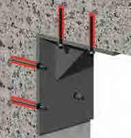 installed rebar European Technical Approval core drilled hole M12 M16 M8 M30 Ø8 Ø32 M8 M30 Ø8 Ø32 Ø8 Ø40 M10 M24 Ø10 Ø25 Κατάλληλα υποστρώματα: όλα τα συμπαγή και διάτρητα υποστρώματα, όπως σκυρόδεμα