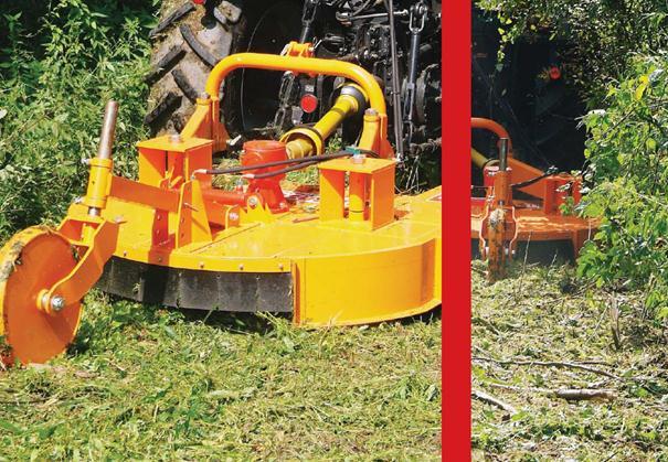 Slika 8. Pomak stroja pomoću hidrauličkog cilindra i polužnog sustava [5] Nedostaci: Vođenje stroja skijama i valjkom povećava ukupnu masu stroja.