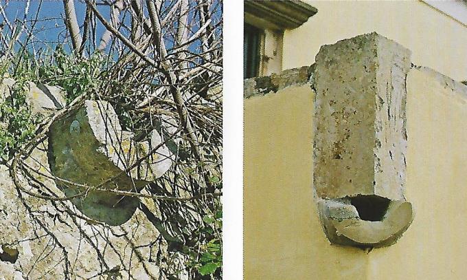 Χαρακτηριστική πέτρινη σκάλα με σκαλοπάτια «μπιζουτάδα» σε αναπαλαιωμένη κατοικία η οποία χρησιμοποιείται σήμερα ως ξενοδοχείο. Φαρακλάτα.