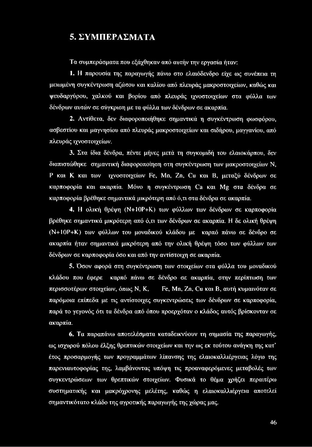 στα φύλλα των δένδρων αυτών σε σύγκριση με τα φύλλα των δένδρων σε. 2.