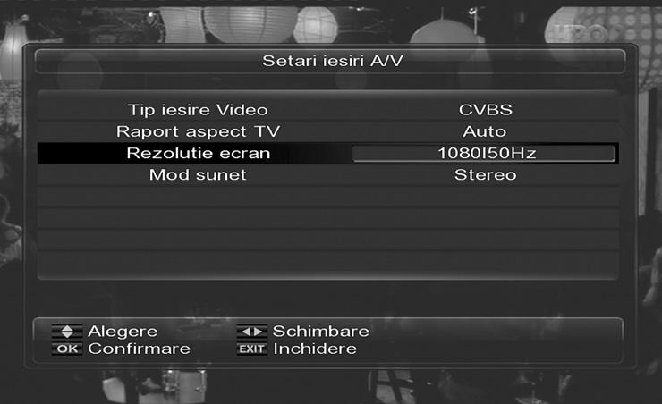 Astfel veti schimba setarile Audio/Video pentru performanta pe care doriti sa o alegeti. 4.2.