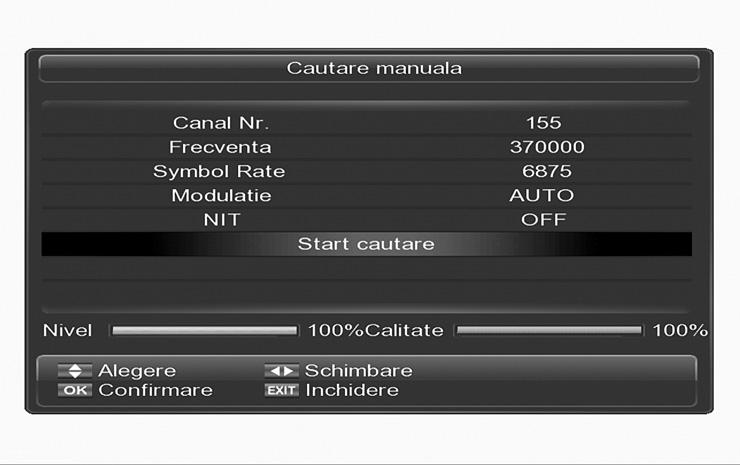 Introduceti codup PIN si apoi mutati cursorul pentru selectarea functiei.