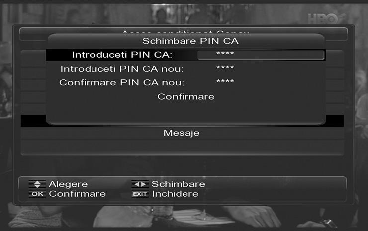 Folosind optiunea Cautare receptorul va incepe cautarea automata, iar dupa terminarea cautarii pe ecran va apare numarul programelor care au