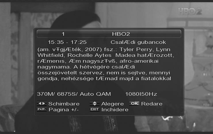 INREGISTRARI Acest receptor este dotat cu functia de inregistrare (PVR).