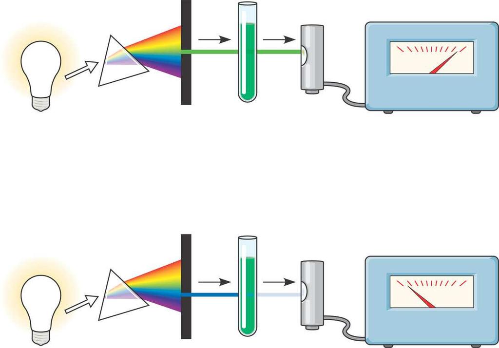 Vidljivi dio spektra (380 do 750 nm) Uključuje boje koje možemo vidjeti Uključuje valne duljine koje pokreću fotosintezu Pigmenti (bojila) = tvari koje apsorbiraju vidljivu svjetlost Vidimo