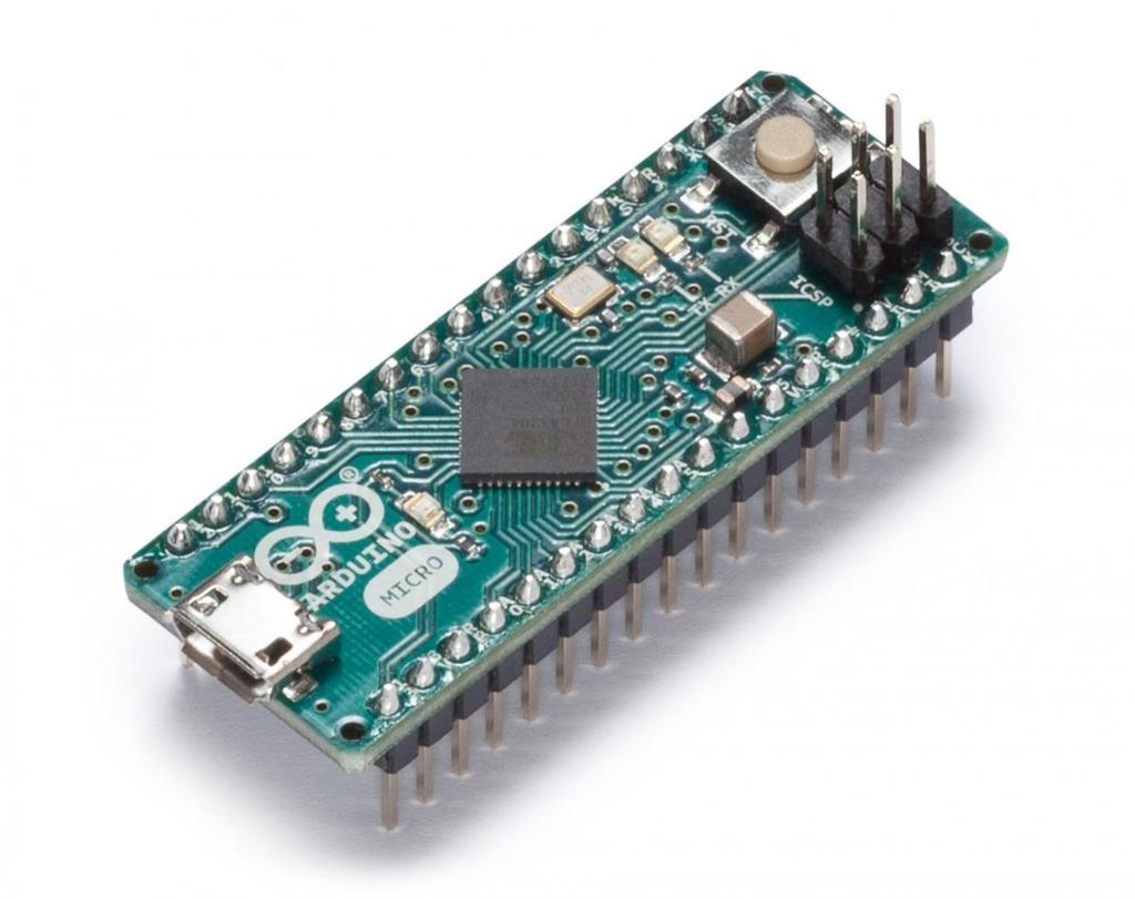 1.5 ARDUINO MICRO Εικόνα 1.7:Arduino Micro Το Micro είναι μια πλακέτα μικροελεγκτή με βάση την ATmega32U4, που αναπτύχθηκε σε συνεργασία με Adafruit.