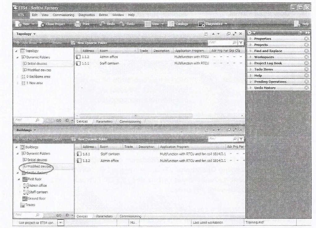 4.9.8 Επιλογή παραθύρου Για την θέση σε λειτουργία μπορούν βασικά να χρησιμοποιηθούν όλα τα παράθυρα του έργου στα οποία εμφανίζονται οι bus- συσκευές.