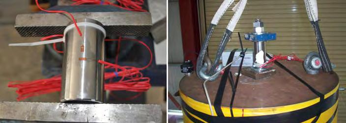 49 Εικ 4.5 Τοποθέτηση των strain gages (αριστερά) και Δυναμοκυψέλη (δεξιά) Κάθε strain gage αποτελεί μια αντίσταση στην ολόκληρη γέφυρα Wheatstone (Εικ. 4.6).
