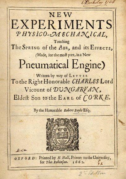 Πήρε το όνοµά του αρχικά από τον Ιρλανδό φυσικό φιλόσοφο Robert Boyle, που πρώτος τον διατύπωσε το 1662, στο βιβλίο A Defence of the Doctrine Touching the Spring and the Weight of air.