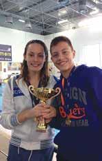Mit insgesamt 14 Medaillen, guten Platzierungen und persönlichen Bestzeiten errang die Mannschaft der Varsity Kategorie in der Gesamtwertung den 3. Platz (2).