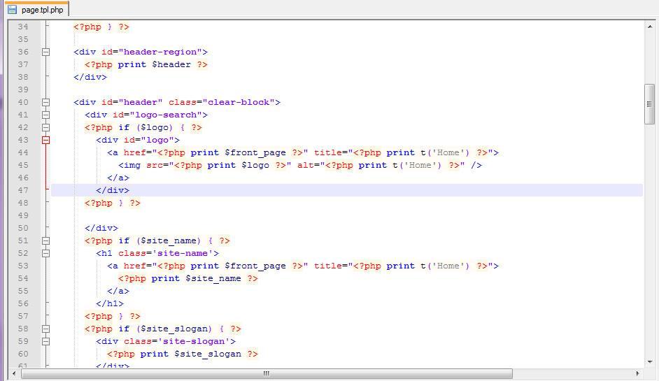 5.2.6 Ορισμός της θέσης των Blocks Για να ορίσουμε τη θέση των blocks μέσα στην ιστοσελίδα μας πρέπει να προσθέσουμε κώδικα ή να αλλάξουμε την διάταξη του ήδη υπάρχοντος κώδικα.