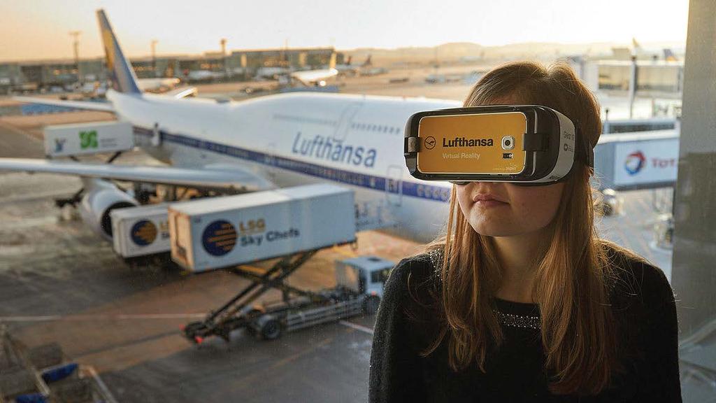 Παραδείγματα - Εφαρμογές: Σε Αεροπορικές Εταιρίες: Lufthansa: Το 2016 στην πτήση Φρανκφούρτη Σαν Χοσέ η εταιρία δημιούργησε το Flying Lab και